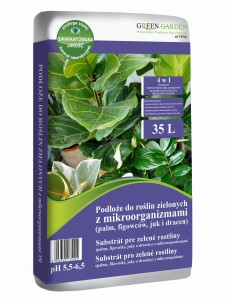 Podłoże do roślin zielonych (palm, figowców, juk i dracen) z mikroorganizmami 35 l.